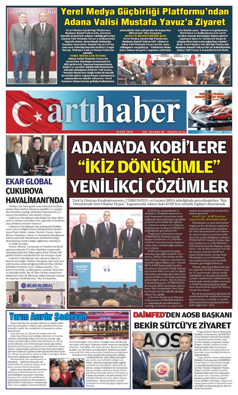 ARTI HABER GAZETESİ 90. SAYI