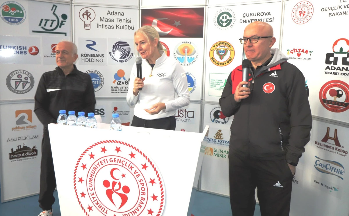 Adana&rsquo;da 13. Veteranlar Masa Tenisi Turnuvası Heyecanı