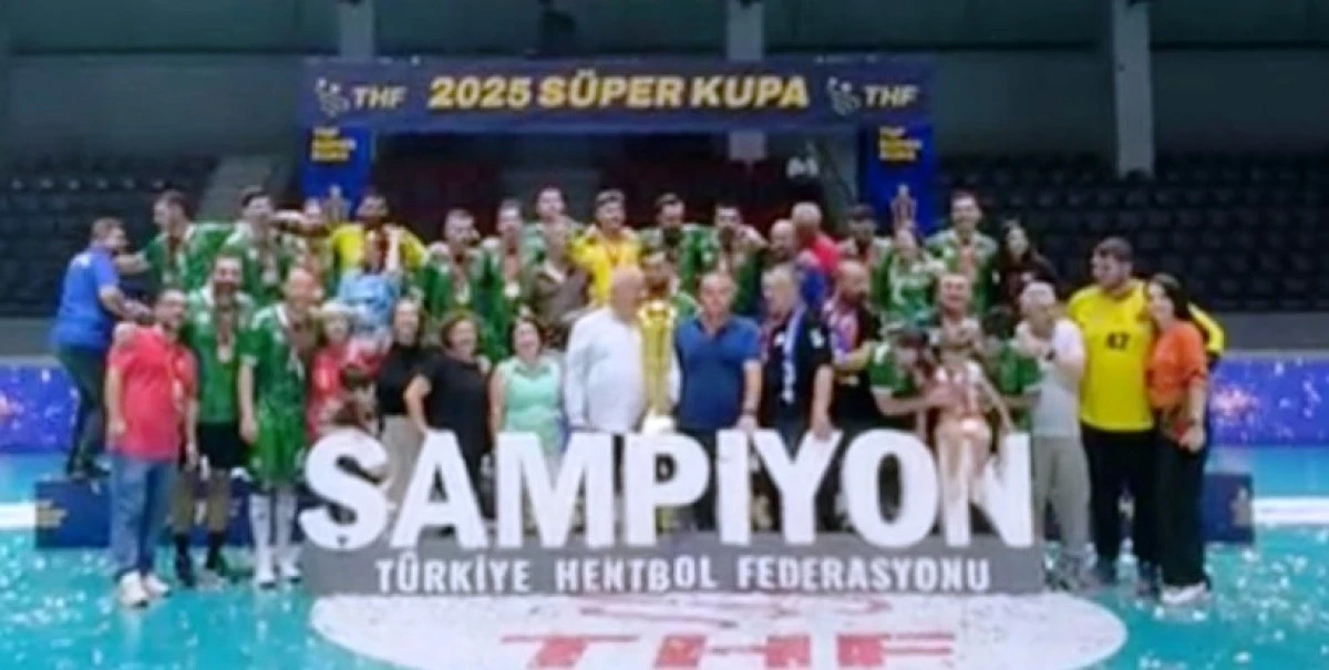 Hentbol Erkekler Süper Kupa'da şampiyon Nilüfer Belediyespor:37-36